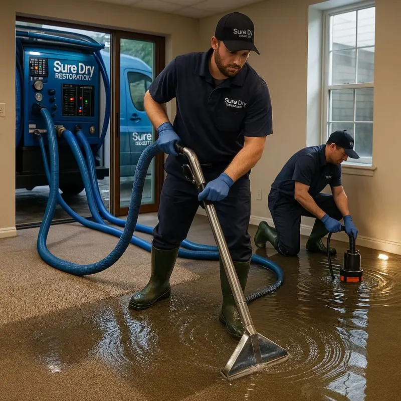 Water Extraction and Removal process in La Habra Heights, CA